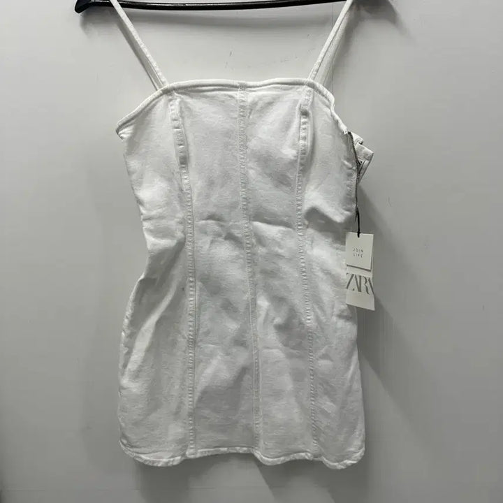 [BUNJANG] Zara White Bustier Top 90 / [만원 아라비아빈티지]자라 화이트 뷔스티에 탑 90