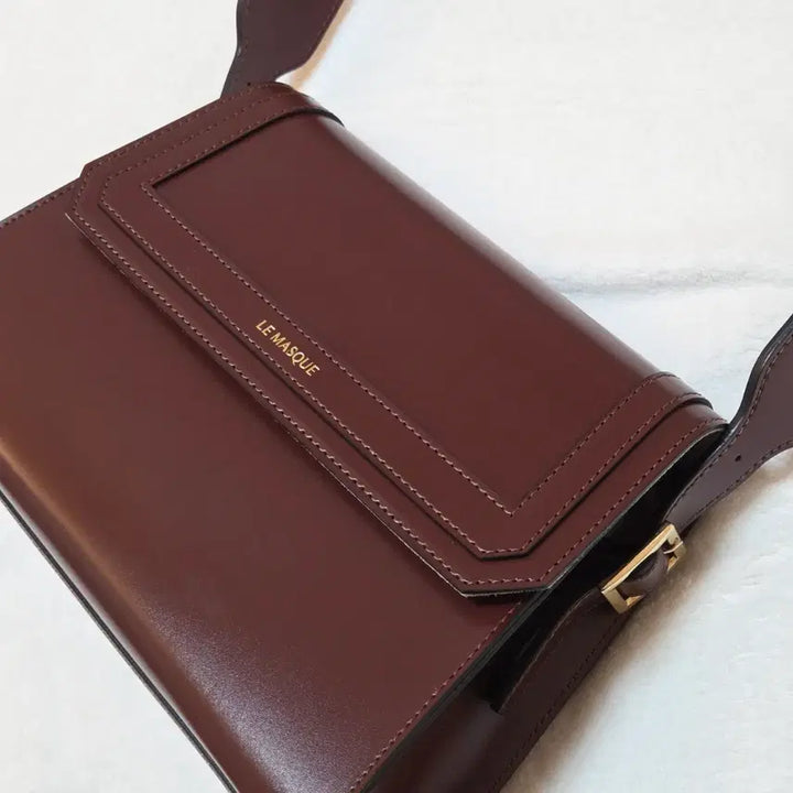 [BUNJANG] Le Masque Call Me Burgundy Shoulder Cross Bag / 새상품 르마스크 콜미 버건디 숄더 크로스백
