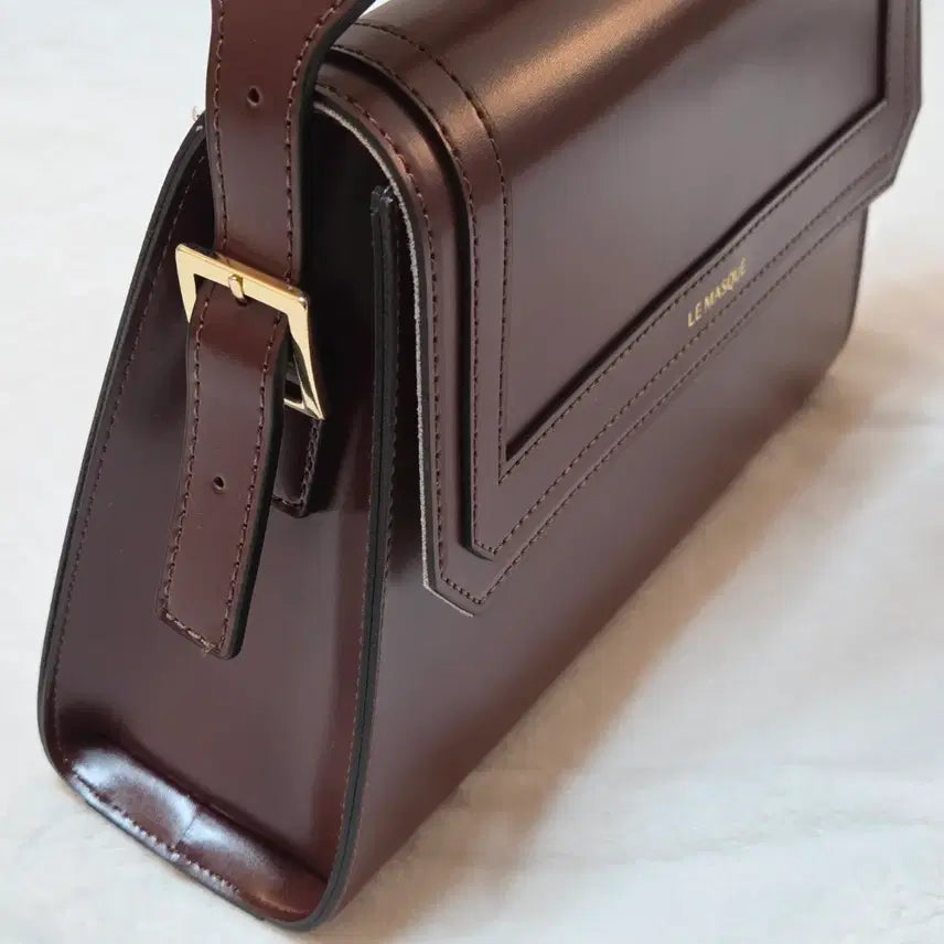 [BUNJANG] Le Masque Call Me Burgundy Shoulder Cross Bag / 새상품 르마스크 콜미 버건디 숄더 크로스백