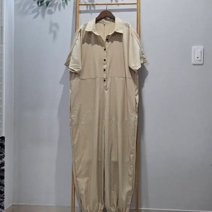 [BUNJANG] Beige Oversized Jumpsuit XXL / 빅사이즈 점프수트