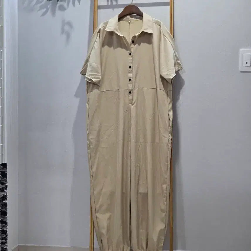 [BUNJANG] Beige Oversized Jumpsuit XXL / 빅사이즈 점프수트