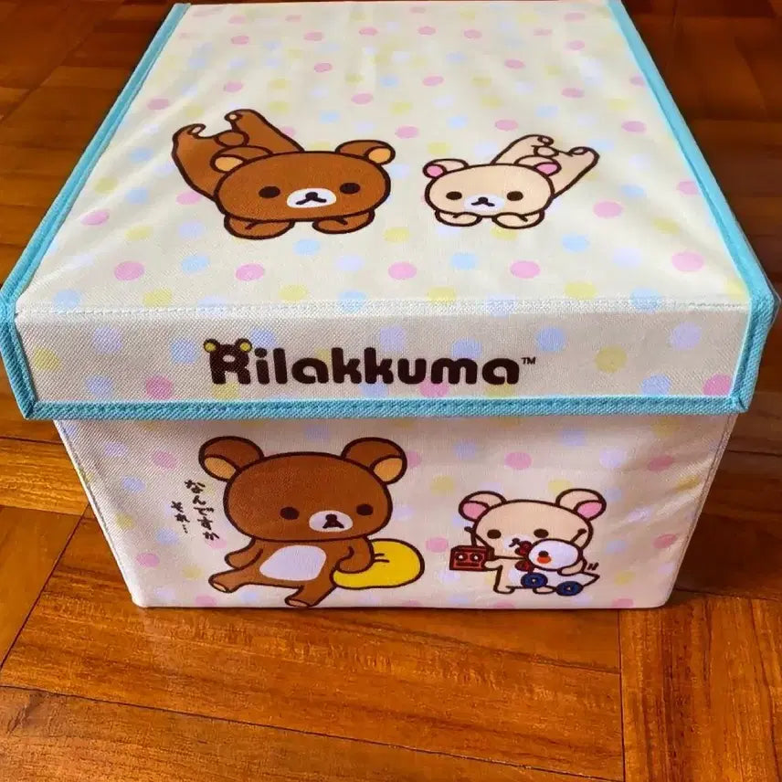 [BUNJANG] Rilakkuma Korilakkuma Foldable Storage Box / 리락쿠마 정리함, 코리락쿠마 수납, 코리락쿠마 접이식 수납