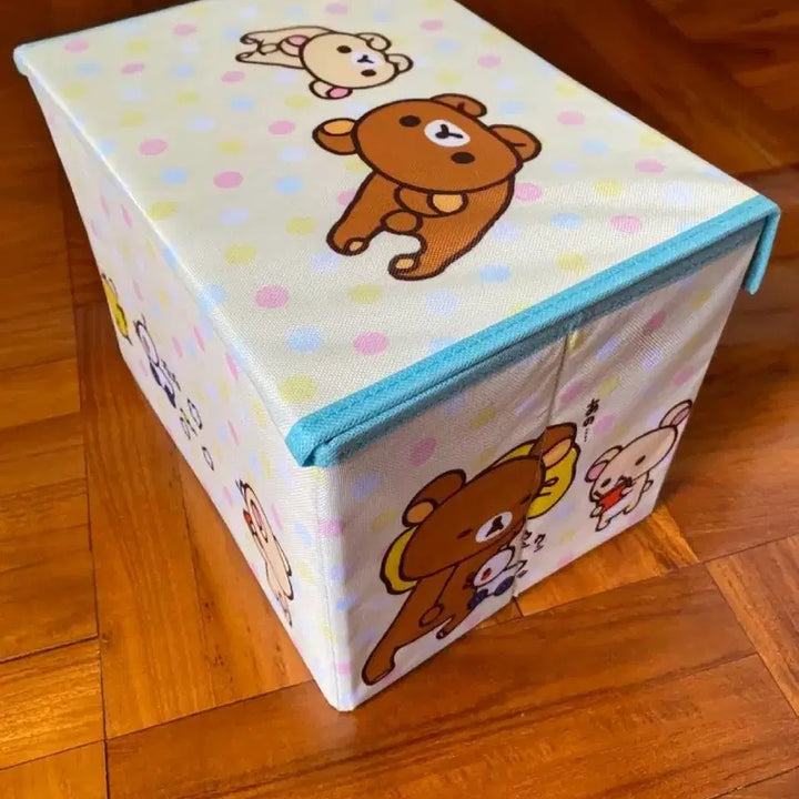 [BUNJANG] Rilakkuma Korilakkuma Foldable Storage Box / 리락쿠마 정리함, 코리락쿠마 수납, 코리락쿠마 접이식 수납