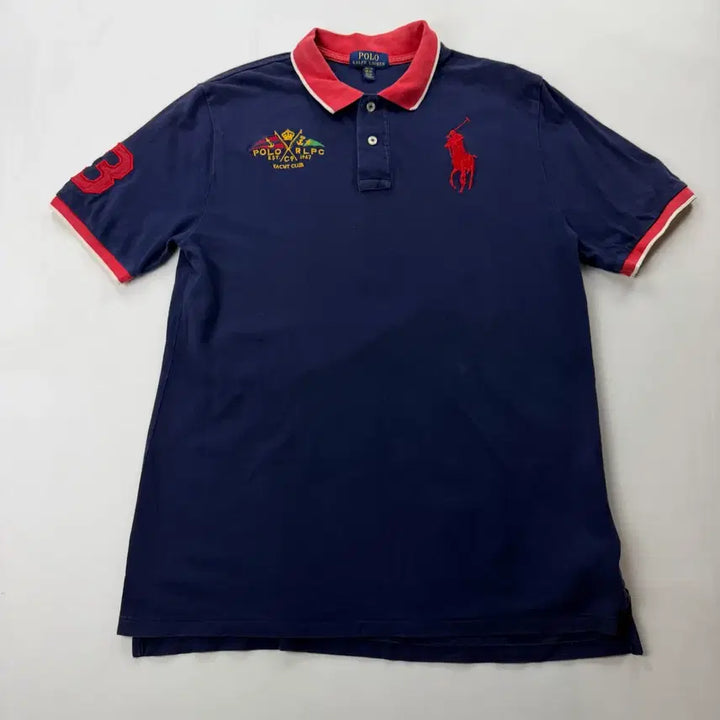 [BUNJANG] Polo Ralph Lauren Big Pony Navy Polo Shirt / 폴로 랄프로렌 빅포니 네이비 카라티