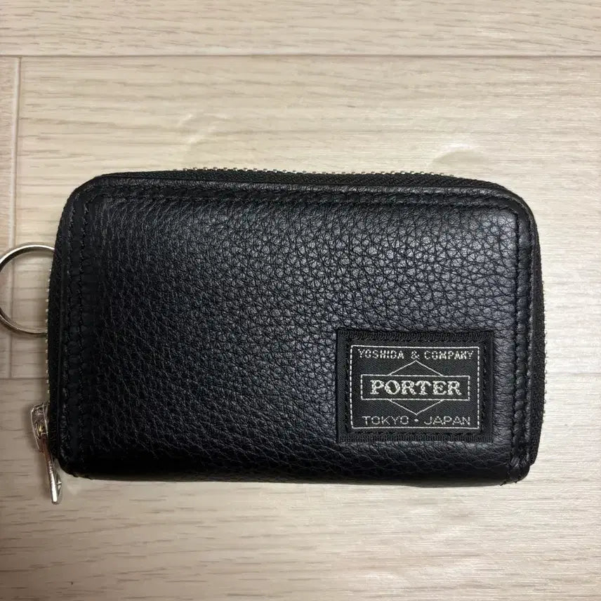 [BUNJANG] Porter Cam Card Coin Case Black / 포터 캄 카드 코인 케이스 블랙