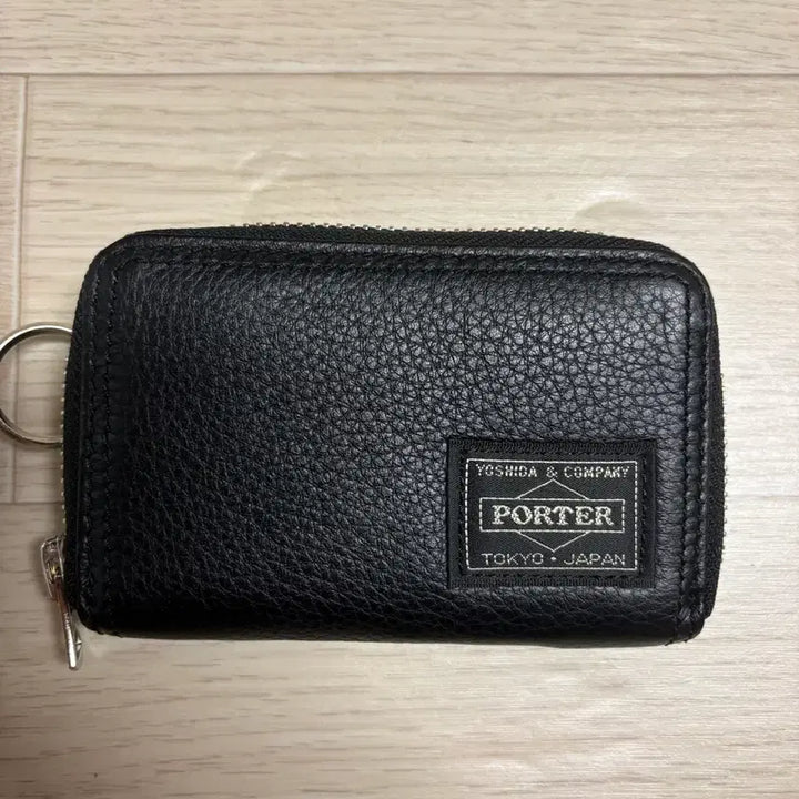 [BUNJANG] Porter Cam Card Coin Case Black / 포터 캄 카드 코인 케이스 블랙