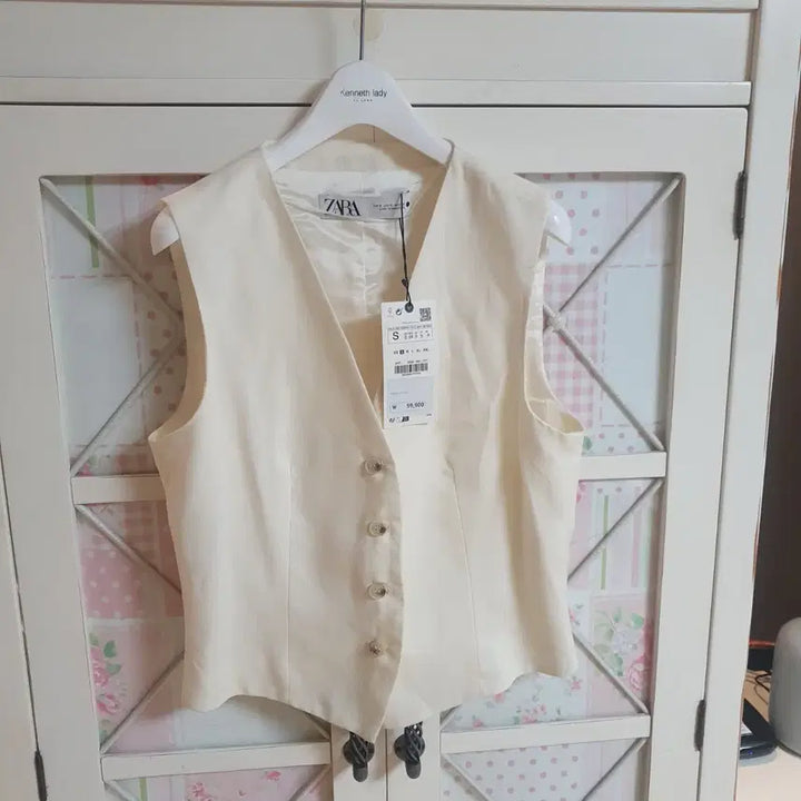 [BUNJANG] Zara Vest - Ivory / 자라 베스트/55~날씬66