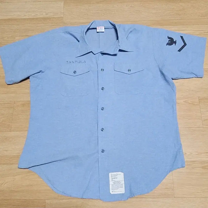 [BUNJANG] 1980s US Military Chambray Shirt XL / 80s 미군 샴브레이 셔츠(xL)