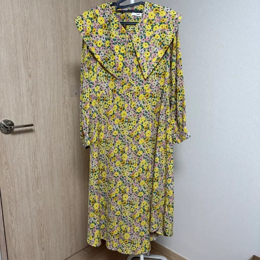 [BUNJANG] Yellow Flower Long Dress / 옐로우 플라워 롱 원피스