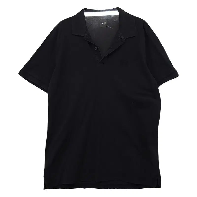 [BUNJANG] Hugo Boss Black Cotton Polo T-Shirt (Size M) / 휴고보스 블랙 반팔 카라티 M