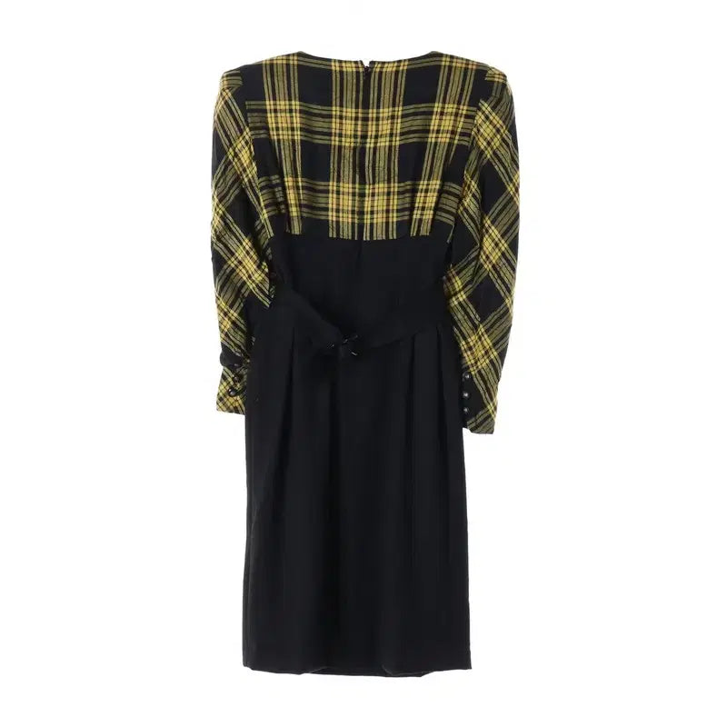 [BUNJANG] Japanese Wool Rayon Checkered Dress (Women&