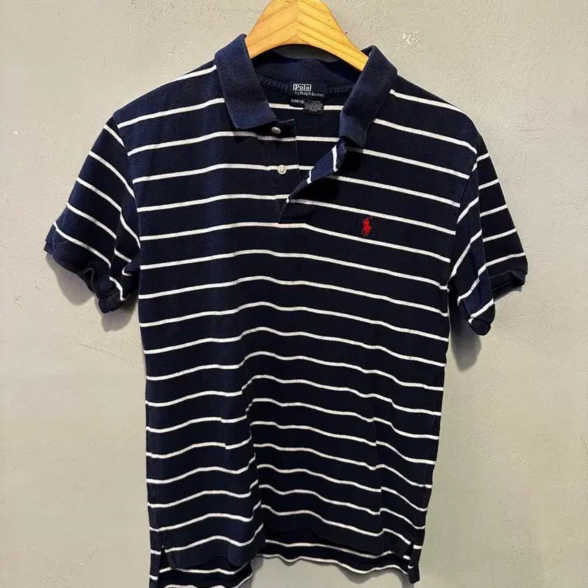 [BUNJANG] Polo Ralph Lauren Striped Polo Shirt / 폴로 랄프로렌 스트라이프 카라티