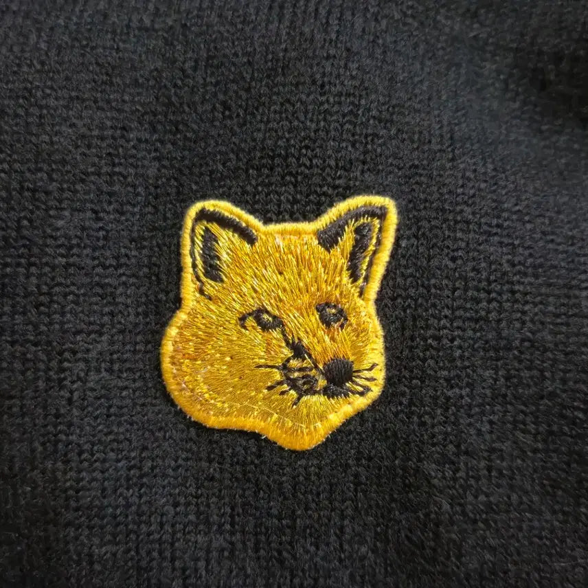 [BUNJANG] Maison Kitsuné Fox Embroidery Wool Cardigan (Women&