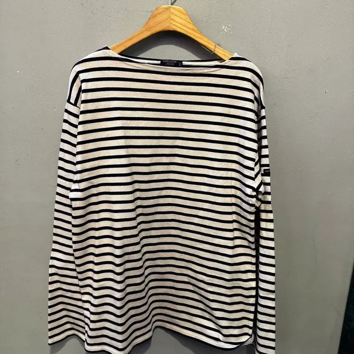 [BUNJANG] Saint James Stripe Sleeve T-Shirt / 세인트 제임스 스트라이프 슬리브