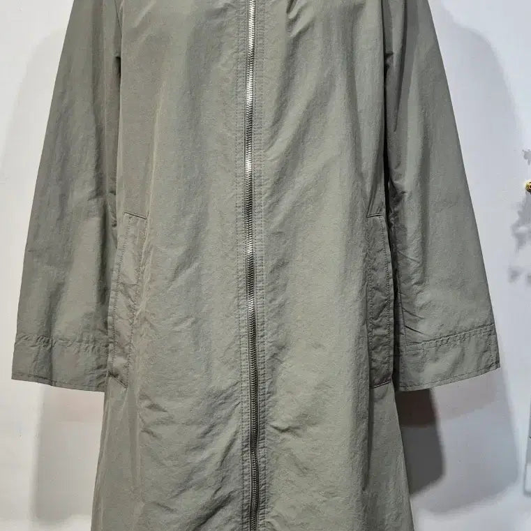 [BUNJANG] SJSJ Khaki Hooded Long Jacket / SJSJ. 카키 후드 롱 자켓