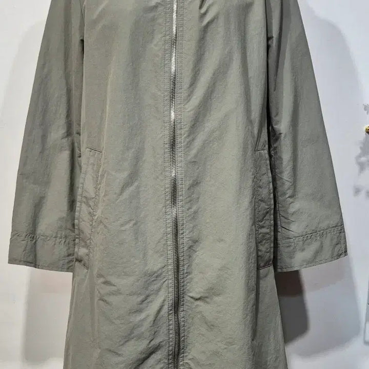 [BUNJANG] SJSJ Khaki Hooded Long Jacket / SJSJ. 카키 후드 롱 자켓