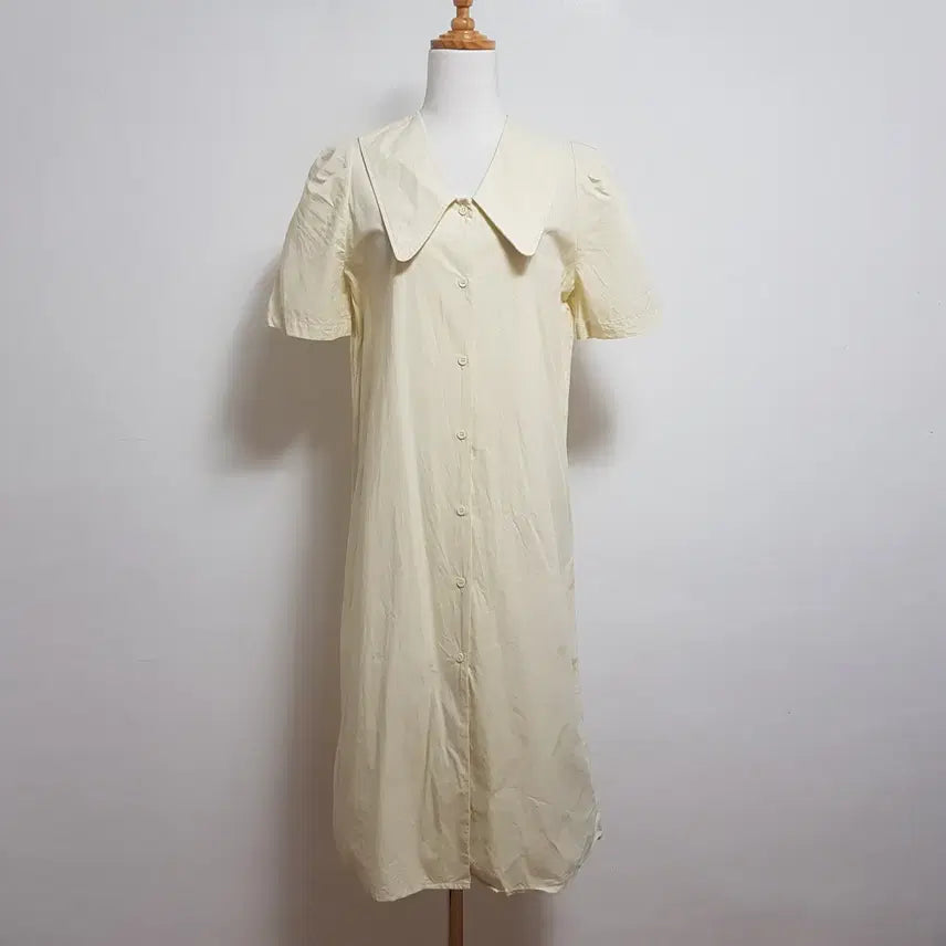 [BUNJANG] Big Collar Long One-Piece Dress Free Size / 0258/빅카라원피스 여 free사이즈 롱원피스/내옷방