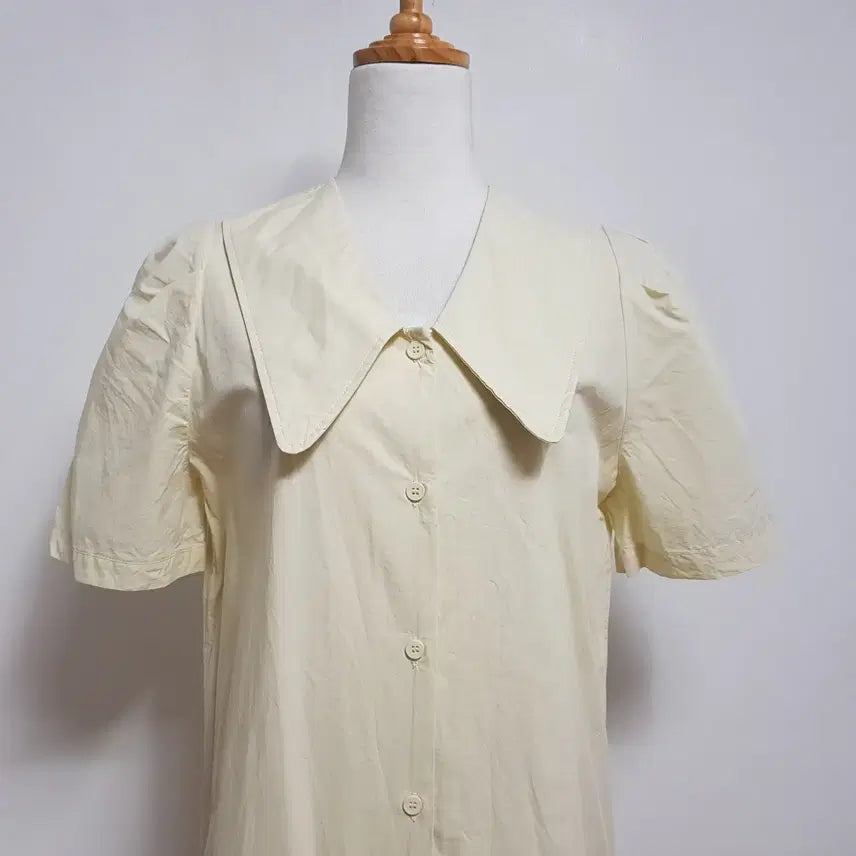[BUNJANG] Big Collar Long One-Piece Dress Free Size / 0258/빅카라원피스 여 free사이즈 롱원피스/내옷방