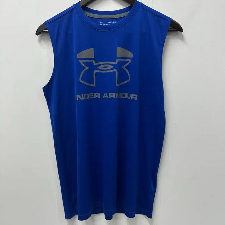 [BUNJANG] Under Armour Sleeveless T-Shirt Blue Size 105 / [만원 아라비아빈티지]언더아머 블루 민소매 티셔츠 105