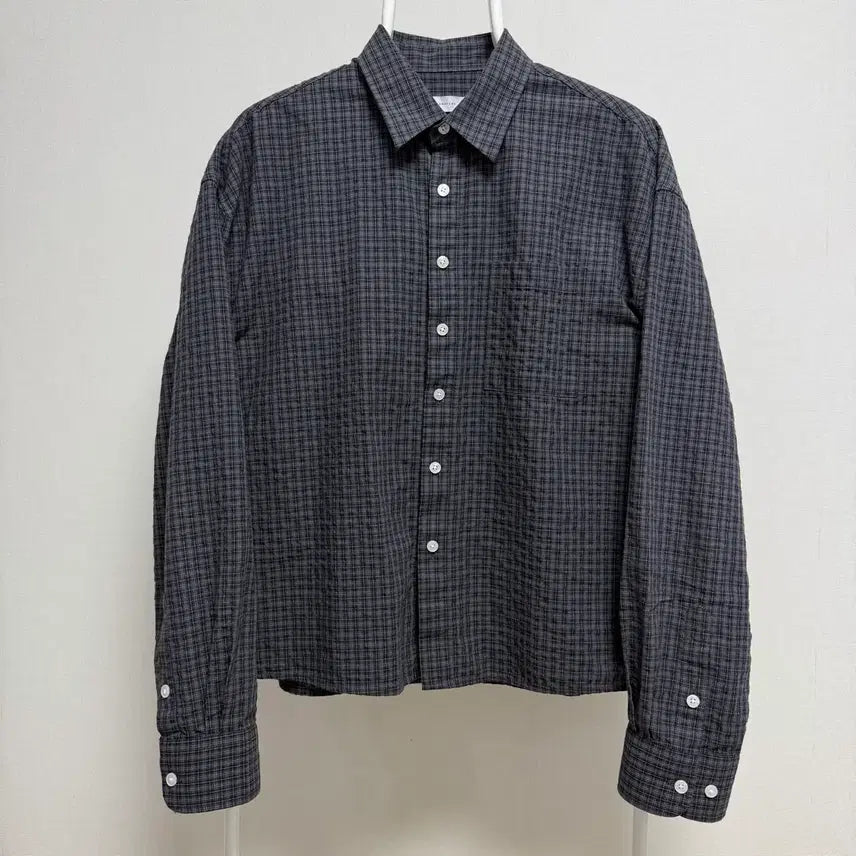 [BUNJANG] Signature Crop Shirt Checkered Pocket / 시그니처 크롭 셔츠 체크 포켓 새상품 선착순 세일(가격내림)