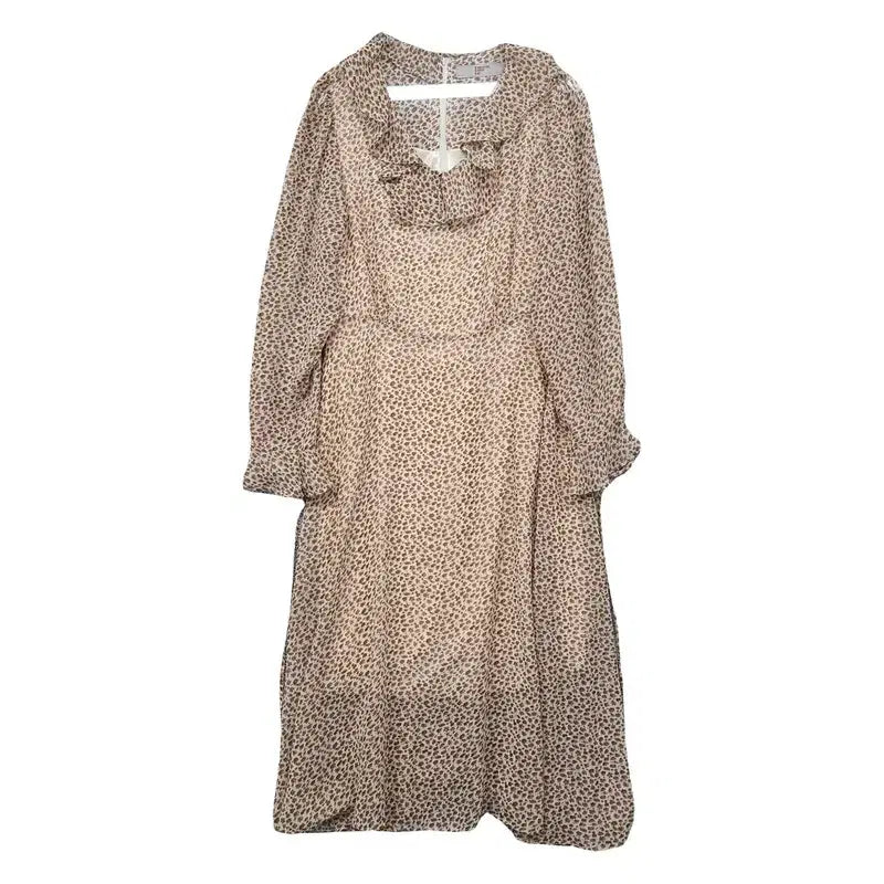 [BUNJANG] 8seconds Polka Dot Beige Dress / 에잇세컨즈 도트 베이지 원피스 F