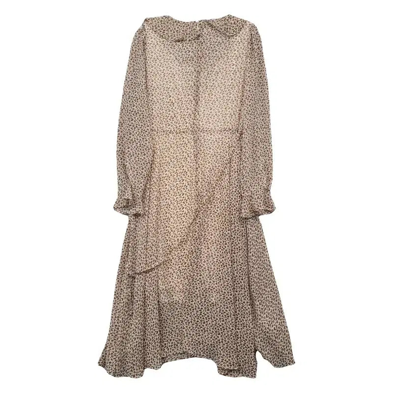 [BUNJANG] 8seconds Polka Dot Beige Dress / 에잇세컨즈 도트 베이지 원피스 F