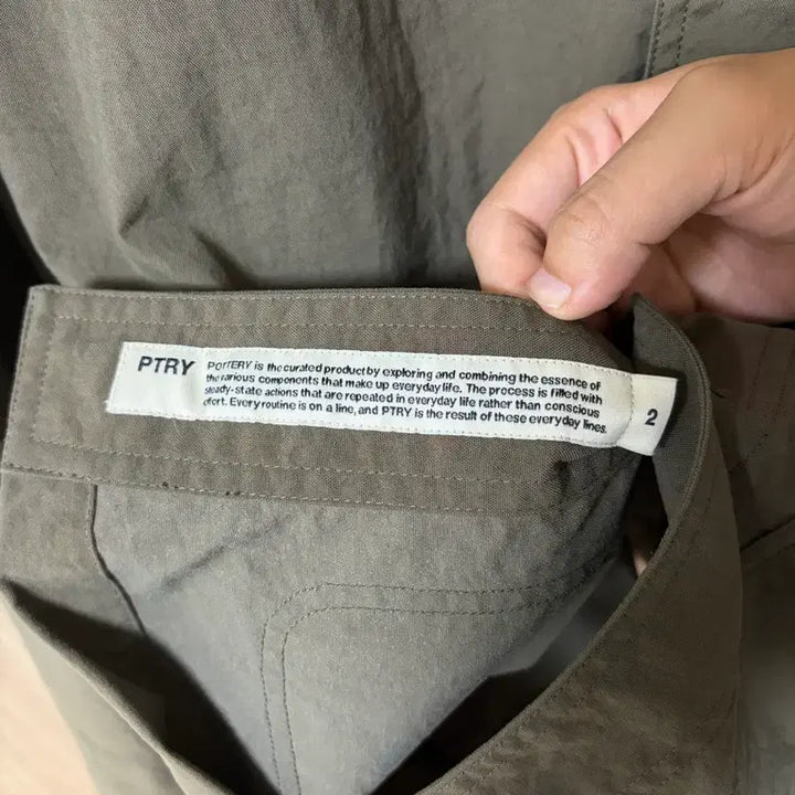 [BUNJANG] Pottery Work Jacket Olive 2 Nylon Taslan Size 2 / [2size] 포터리 워크자켓 올리브2