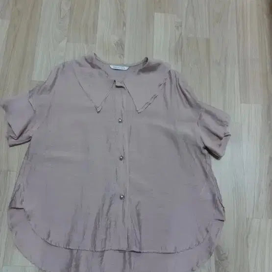 [BUNJANG] Lenibean Pink Beige Collar Blouse M / 레니본 핑크베이지 카라 블라우스 M