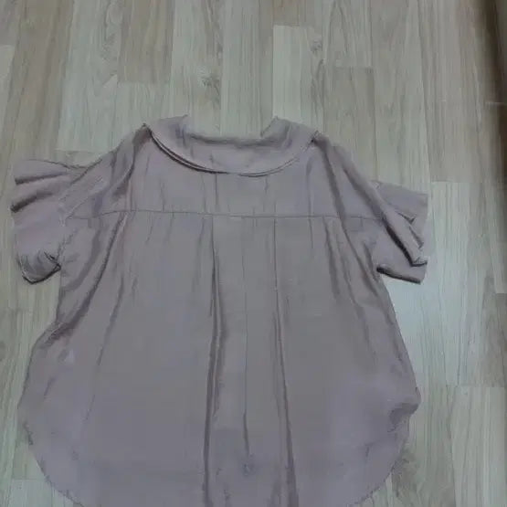 [BUNJANG] Lenibean Pink Beige Collar Blouse M / 레니본 핑크베이지 카라 블라우스 M