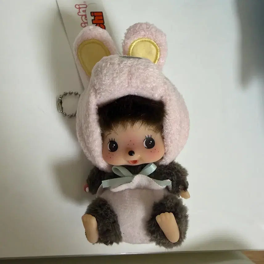 [BUNJANG] Bebichichi Monchhichi Animal Rabbit Plush / 베비치치 몬치치 애니멀 토끼 인형