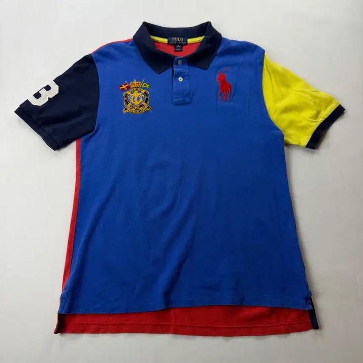 [BUNJANG] Polo Ralph Lauren Big Pony Embroidered Polo Shirt / 폴로 랄프로렌 빅포니 해군 자수 카라티