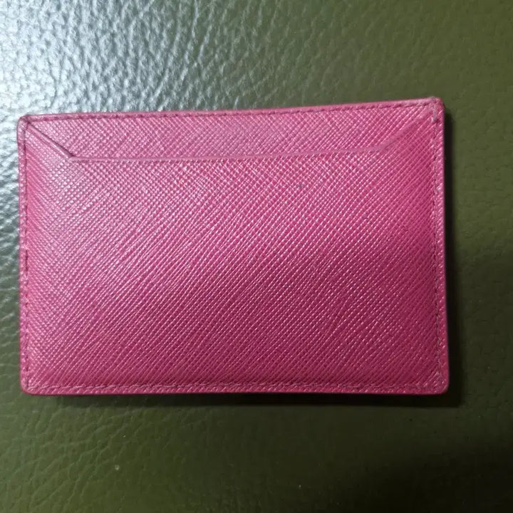 [BUNJANG] Prada Pink Leather Card Holder / 프라다카드지갑