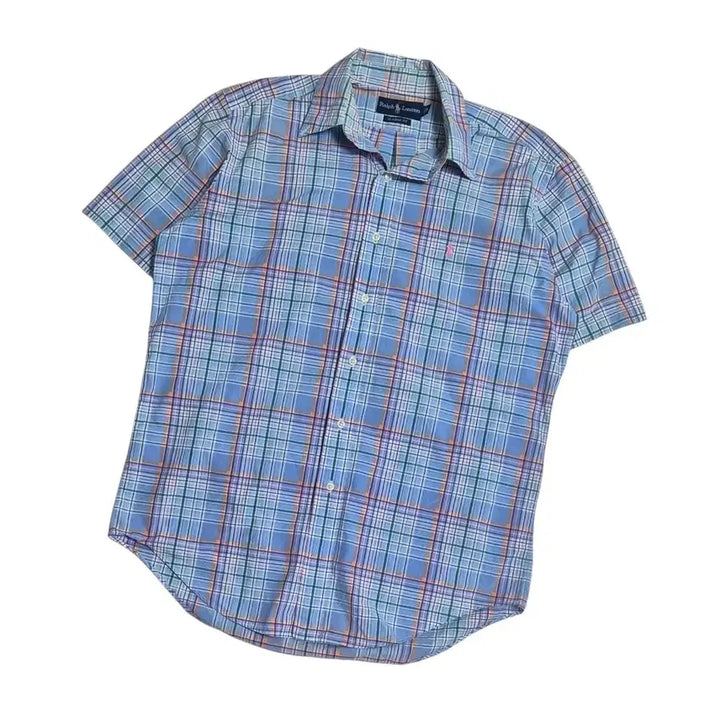 [BUNJANG] Polo Ralph Lauren Tartan Check Short Sleeve Shirt / [L] 폴로 랄프로렌 타탄체크 반팔셔츠