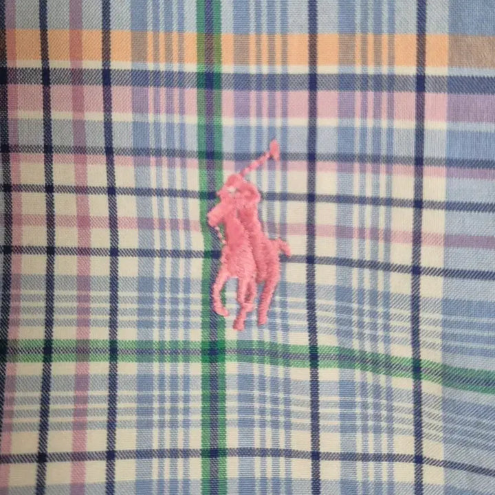 [BUNJANG] Polo Ralph Lauren Tartan Check Short Sleeve Shirt / [L] 폴로 랄프로렌 타탄체크 반팔셔츠