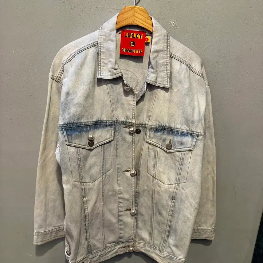 [BUNJANG] Lucky Chouette Genuine Denim Jacket / 럭키슈에뜨 정품 청자켓
