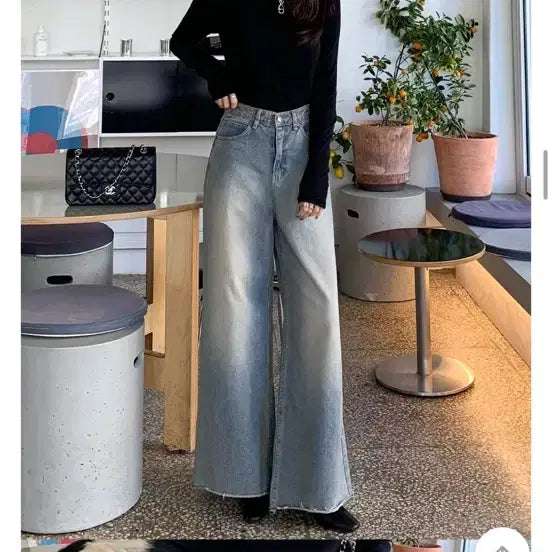 [BUNJANG] Wide Leg Denim Pants / 와이드 데님 팬츠