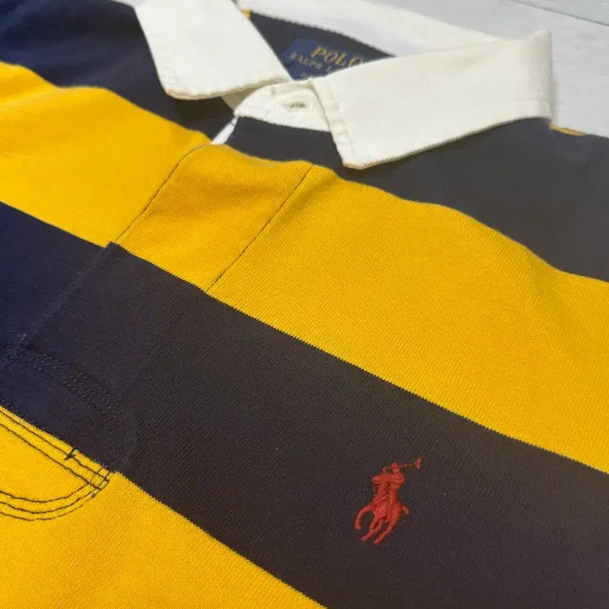 [BUNJANG] Polo Ralph Lauren Striped Rugby Shirt L Size / Polo 스트라이프 럭비티 L size