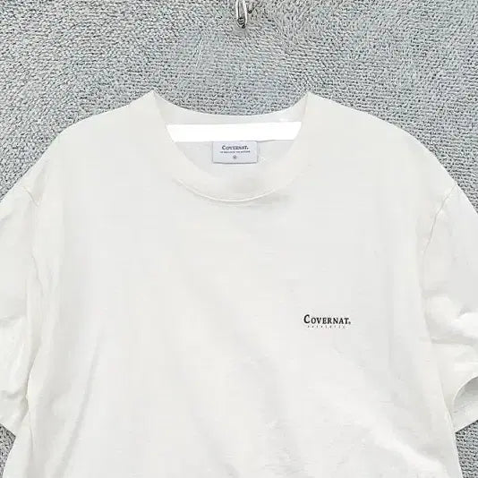 [BUNJANG] Covernat White Logo Cotton T-Shirt - Size M / 커버낫 화이트 로고 반팔티 M