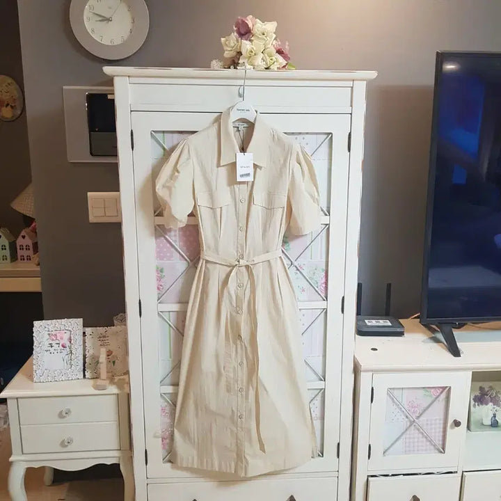[BUNJANG] On &amp; On Shirt Long Dress / 온앤온 셔츠 롱원피스/55-66 새상품