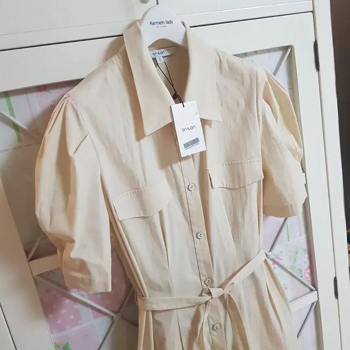 [BUNJANG] On &amp; On Shirt Long Dress / 온앤온 셔츠 롱원피스/55-66 새상품