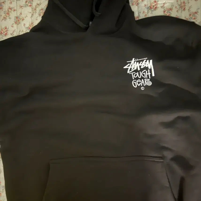[BUNJANG] Stussy Tough Gear Hoodie Black / 스투시 터프 기어 후드티 블랙