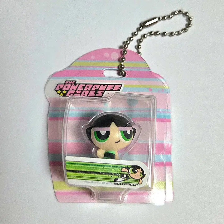 [BUNJANG] Powerpuff Girls Figure Blister Package Buttercup Keyring / 파워퍼프걸 피규어 블리스터 패키지 키링 가챠 버터컵