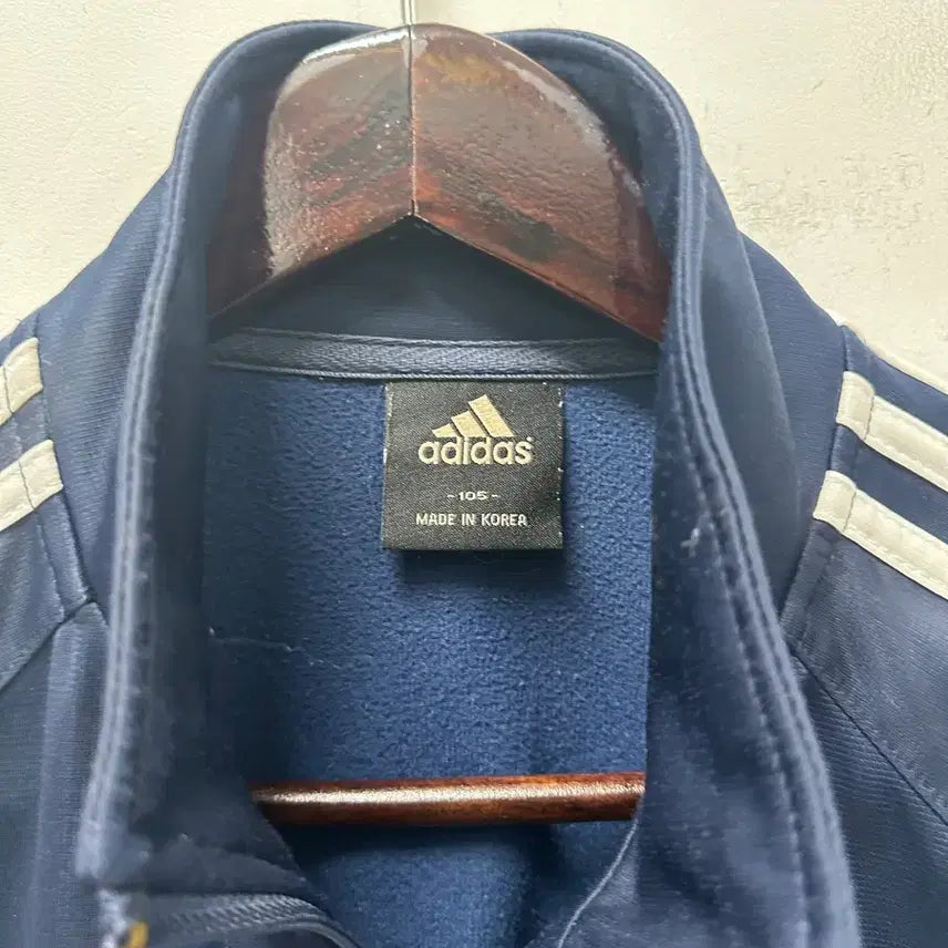 [BUNJANG] Adidas Three-Stripes Training Zip-Up Navy 105 / [만원 아라비아빈티지]아디다스 삼선 트레이닝 집업 네이비 105