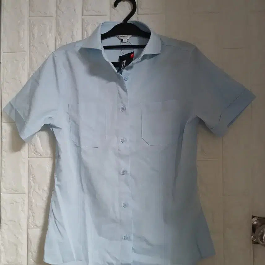 [BUNJANG] Kolon Industries Short Sleeve Shirt Sky Blue / Kolon Industries 반팔 남방 하늘색