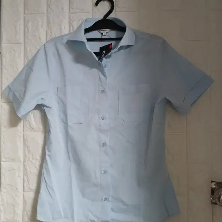 [BUNJANG] Kolon Industries Short Sleeve Shirt Sky Blue / Kolon Industries 반팔 남방 하늘색
