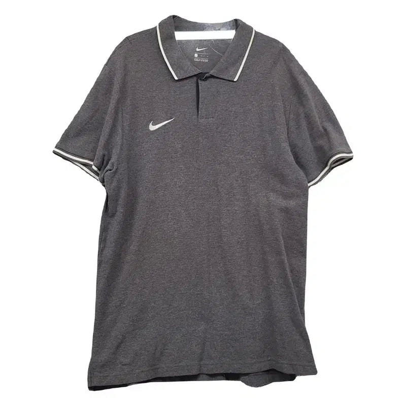 [BUNJANG] Nike Gray Training Short Sleeve Polo Shirt L / 나이키 그레이 트레이닝 반팔 카라티 L