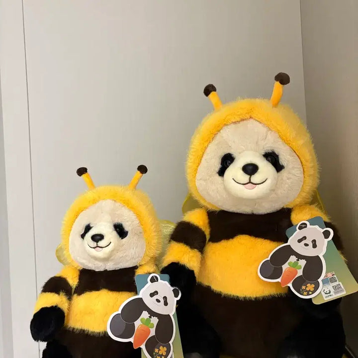 [BUNJANG] Fu Bao Bee Plush Set (Large &amp; Small) / 푸바오 꿀벌 큰거 작은거 일괄 판매
