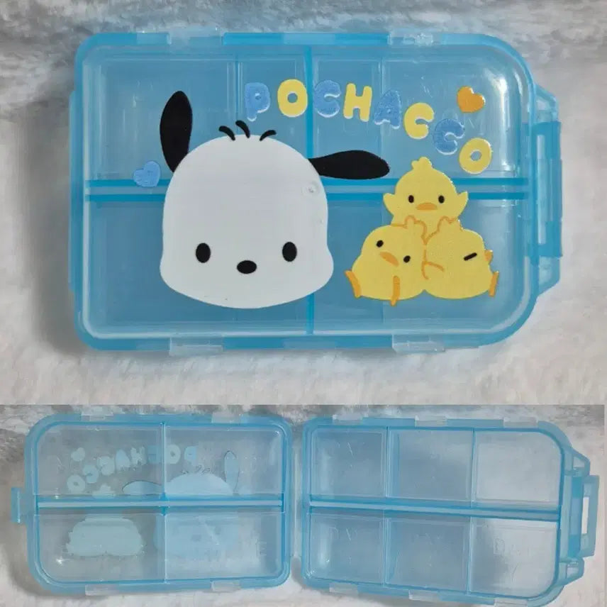 [BUNJANG] Sanrio Pochacco 10-Compartment Pill Case Container / 포차코 알약케이스 알약통 보관함 10칸