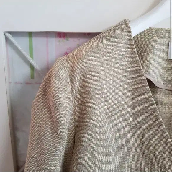 [BUNJANG] MIXXO Beige 5-Sleeve Jacket (Size XL) / 미쏘 자켓/통통66-77