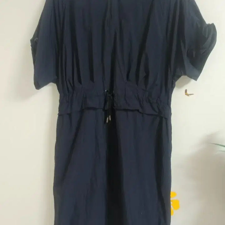 [BUNJANG] Crinkly Hood Long Dress (Size 77-88) / 바스락  후드 롱 원피스(77~날씬88)